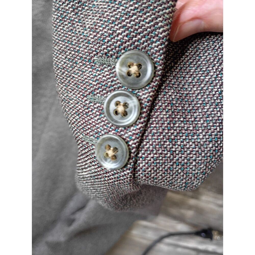 Vintage Men's 2-Piece Suit Alexandre Mid Century Herringbone Tailored 30x30.5 - Picture 9 of 11